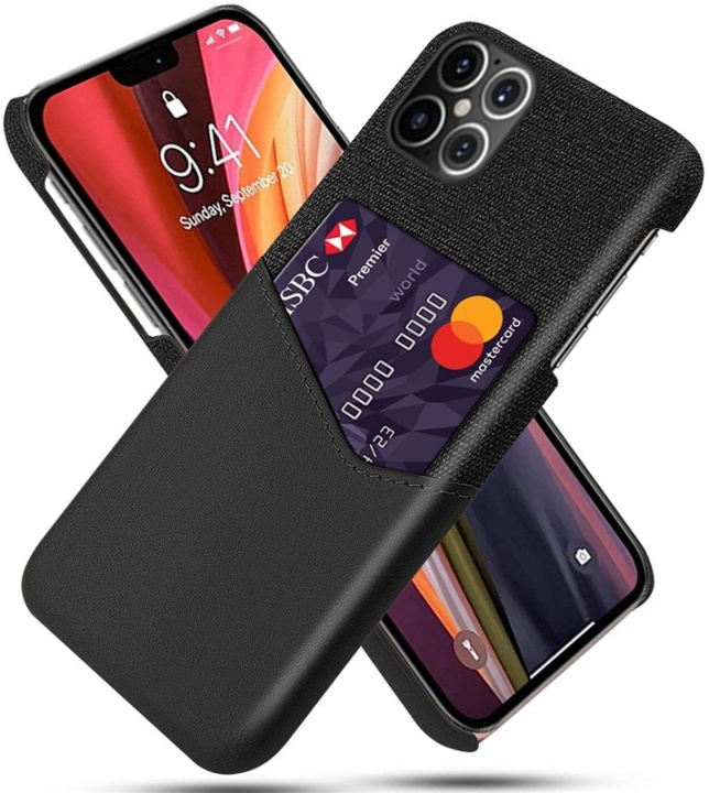 Case with card holder for iPhone 12 Mini, Black in the group SMARTPHONE & TABLETS / Phone cases / Apple / iPhone 12 Mini / Cases at TP E-commerce Nordic AB (38-81834)