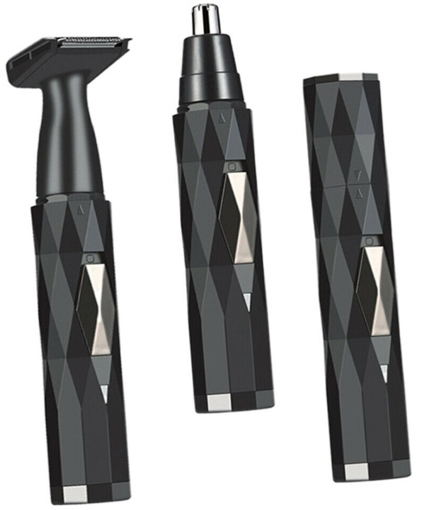 Nose and facial hair trimmer, Black in the group BEAUTY & HEALTH / Hair & Styling / Shaving & Trimming / Nose hair trimmers at TP E-commerce Nordic AB (38-81919)