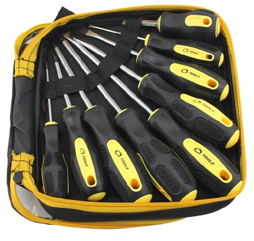 9 screwdrivers in a convenient case in the group HOME, HOUSEHOLD & GARDEN / Tools / Other tools & Accesories at TP E-commerce Nordic AB (38-81933)