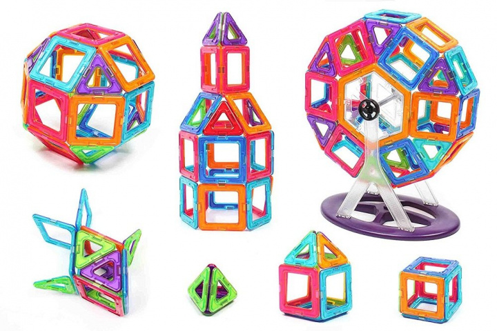 Magnetic Tiles, 60 pieces in the group TOYS, KIDS & BABY PRODUCTS / Toys / Building toys / Toy blocks at TP E-commerce Nordic AB (38-81948)