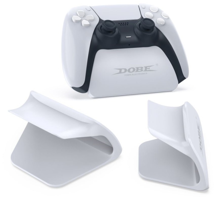 Dobe Stand for PS5 DualSense controller, White in the group HOME ELECTRONICS / Game consoles & Accessories / Sony PlayStation 5 / Accessories at TP E-commerce Nordic AB (38-82102)