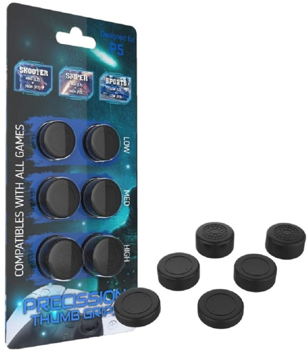 Silicone cap for PS5 controller, 6 pcs. in the group HOME ELECTRONICS / Game consoles & Accessories / Sony PlayStation 5 at TP E-commerce Nordic AB (38-82104)