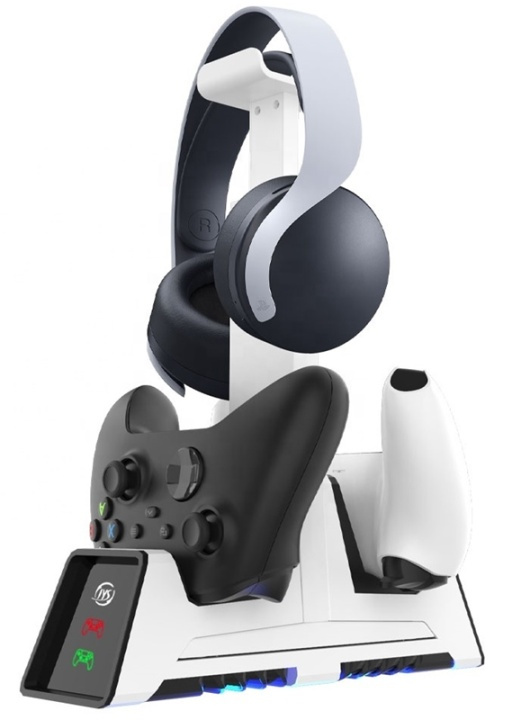 Charging stand for game controllers with headset holder in the group HOME ELECTRONICS / Game consoles & Accessories / Xbox One at TP E-commerce Nordic AB (38-82112)