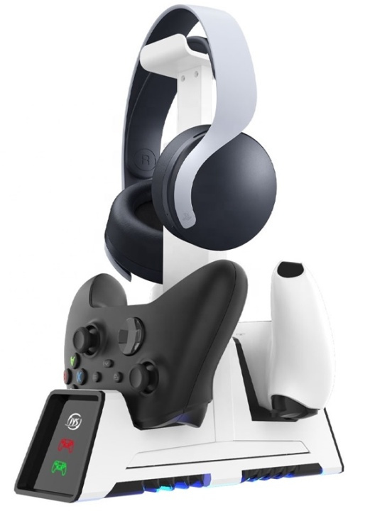 Charging stand for game controllers with headset holder in the group HOME ELECTRONICS / Game consoles & Accessories / Xbox One / Accessories at TP E-commerce Nordic AB (38-82112)