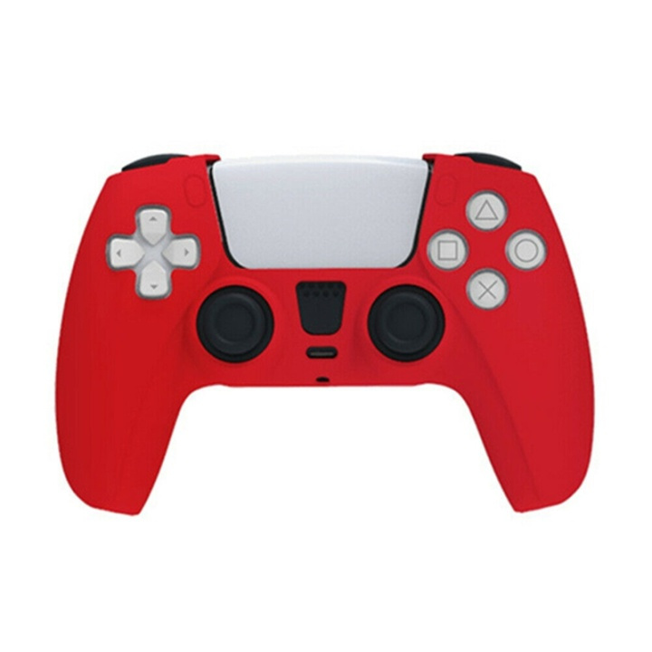 Silicone grip for PlayStation 5 (PS5) controller, Red. in the group HOME ELECTRONICS / Game consoles & Accessories / Sony PlayStation 5 at TP E-commerce Nordic AB (38-82122)
