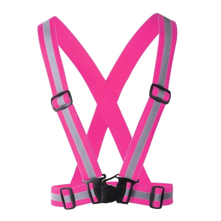 Reflective harness/Reflective vest, Pink in the group Sport, leisure & Hobby / Outdoor recreation / Reflectives at TP E-commerce Nordic AB (38-82125)