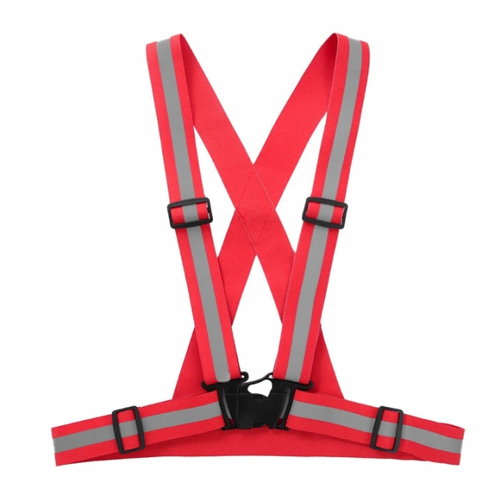Reflective harness/Reflective vest, Red in the group Sport, leisure & Hobby / Outdoor recreation / Reflectives at TP E-commerce Nordic AB (38-82129)