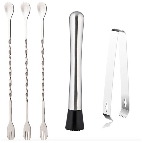 Cocktail accessories in 5 parts in the group HOME, HOUSEHOLD & GARDEN / Kitchen utensils / Wine & Drink accessories at TP E-commerce Nordic AB (38-82152)