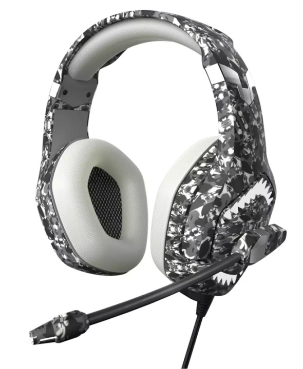 Gaming headset for PC, Gray camouflage in the group HOME ELECTRONICS / Game consoles & Accessories / Xbox One / Accessories at TP E-commerce Nordic AB (38-82196)