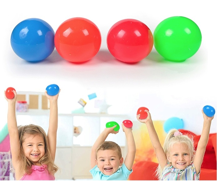 Sticky ball/Stressbollar 4 st in the group TOYS, KIDS & BABY PRODUCTS / Toys / Fidget Spinners at TP E-commerce Nordic AB (38-82266)