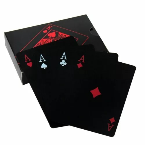 Deck of cards - Poker size, black in the group TOYS, KIDS & BABY PRODUCTS / Games / Board games at TP E-commerce Nordic AB (38-82278)