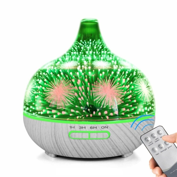 Humidifier/Aroma Diffuser in 3D Glass + Remote Control in the group HOME, HOUSEHOLD & GARDEN / Fans & Climate products / Humidifiers at TP E-commerce Nordic AB (38-82519)