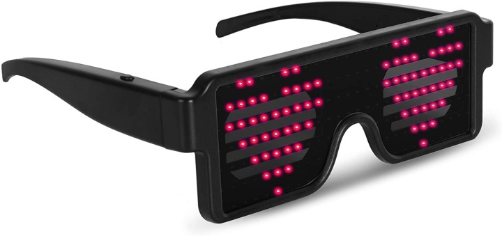 Party glasses, Red - LED in the group Sport, leisure & Hobby / Fun stuff / Fun stuff at TP E-commerce Nordic AB (38-82563)