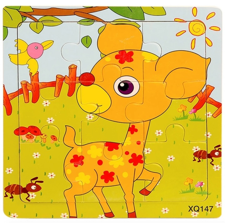 9-piece puzzle, Deer in the group TOYS, KIDS & BABY PRODUCTS / Toys / Puzzles at TP E-commerce Nordic AB (38-82581)