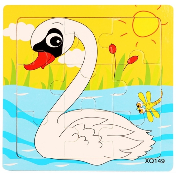9-piece puzzle, Swan in the group TOYS, KIDS & BABY PRODUCTS / Toys / Kids puzzle at TP E-commerce Nordic AB (38-82588)