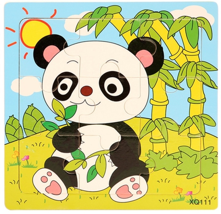 9-piece puzzle, Panda in the group TOYS, KIDS & BABY PRODUCTS / Toys / Kids puzzle at TP E-commerce Nordic AB (38-82604)