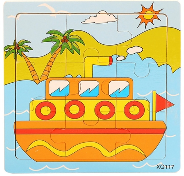 9-piece puzzle, Boat in the group TOYS, KIDS & BABY PRODUCTS / Toys / Puzzles at TP E-commerce Nordic AB (38-82605)