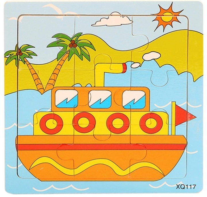 9-piece puzzle, Boat in the group TOYS, KIDS & BABY PRODUCTS / Toys / Kids puzzle at TP E-commerce Nordic AB (38-82605)