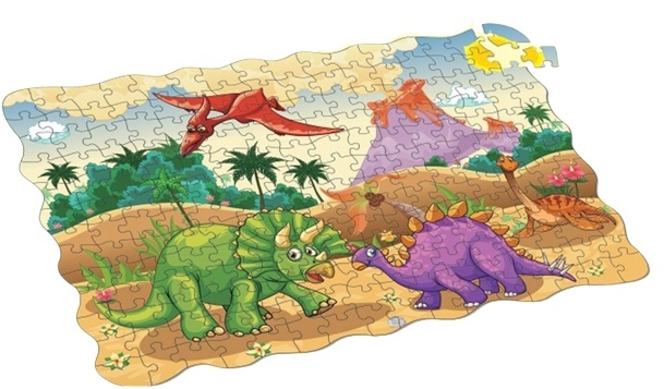 208-bitars pussel, Dinosaurie in the group TOYS, KIDS & BABY PRODUCTS / Toys / Puzzles at TP E-commerce Nordic AB (38-82613)