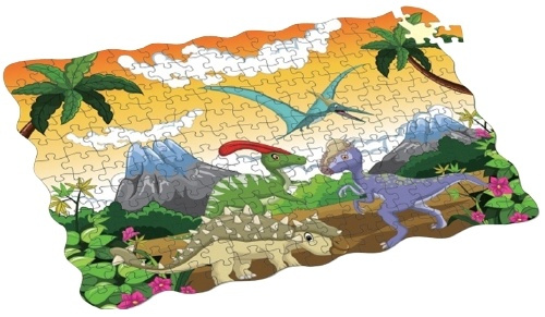 208-bit puzzle, Dinosaurs, Velociraptor in the group TOYS, KIDS & BABY PRODUCTS / Toys / Kids puzzle at TP E-commerce Nordic AB (38-82615)