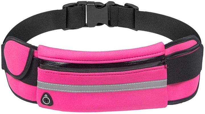 Sporty waist bag, Pink in the group SMARTPHONE & TABLETS / Excercise, home & leisure / Sports bracelet at TP E-commerce Nordic AB (38-82636)