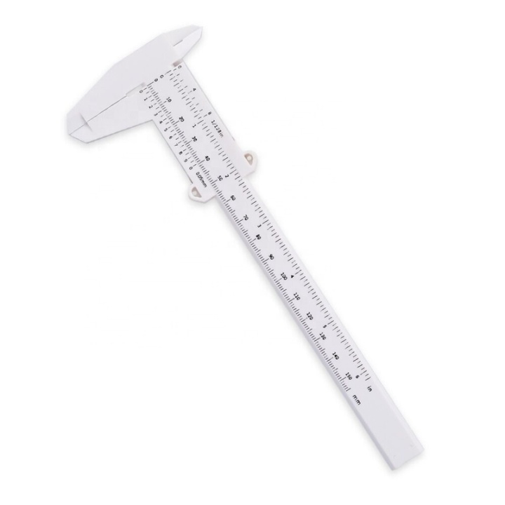 Plastic caliper, White in the group HOME, HOUSEHOLD & GARDEN / Tools / Other tools & Accesories at TP E-commerce Nordic AB (38-82673)