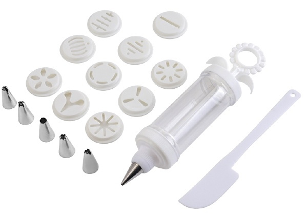 Icing syringe for pastries, 17-piece Kit in the group HOME, HOUSEHOLD & GARDEN / Kitchen utensils / Other kitchen tools at TP E-commerce Nordic AB (38-82699)