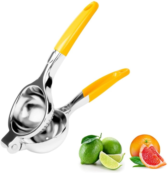 Juicepress handhållen, Gul in the group HOME, HOUSEHOLD & GARDEN / Kitchen utensils / Other kitchen tools at TP E-commerce Nordic AB (38-82700)