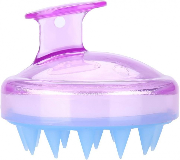 Transparent shampoo brush, Purple in the group BEAUTY & HEALTH / Hair & Styling / Hair brushes at TP E-commerce Nordic AB (38-82711)