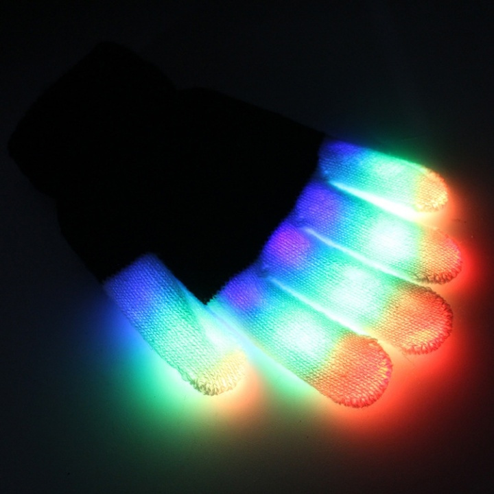 Finger gloves with rainbow lights in the group Sport, leisure & Hobby / Accessories / Mittens & Gloves at TP E-commerce Nordic AB (38-82724)