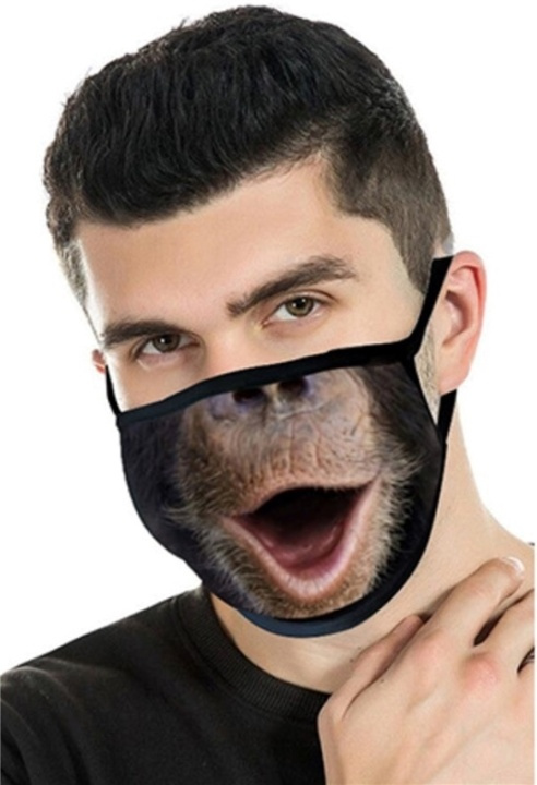 Face mask with monkey mouth in the group BEAUTY & HEALTH / Health care / Face masks at TP E-commerce Nordic AB (38-82725)