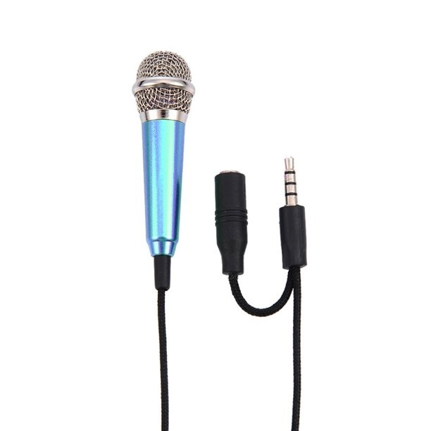 Mini microphone, Blue in the group Sport, leisure & Hobby / Fun stuff / Fun stuff at TP E-commerce Nordic AB (38-82789)