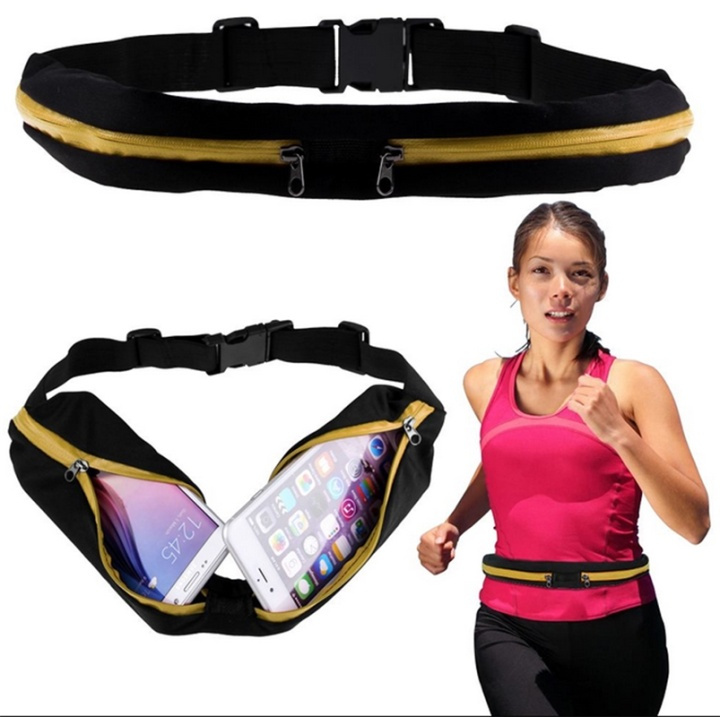 Sporty Belly Bag, Yellow in the group SMARTPHONE & TABLETS / Phone cases / Universal protection / Wallet Case at TP E-commerce Nordic AB (38-82823)