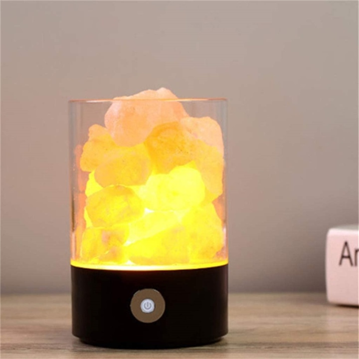 Salt stone lamp Himlaya, Black in the group HOME ELECTRONICS / Lighting / Table lamps at TP E-commerce Nordic AB (38-82832)