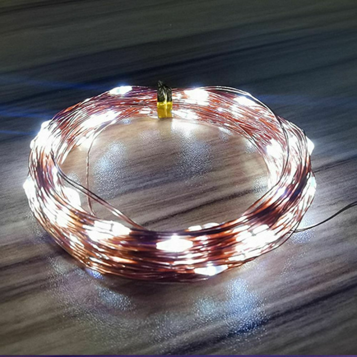LED String on Copper Wire USB 10m, Cool White in the group HOME ELECTRONICS / Lighting / LED strips at TP E-commerce Nordic AB (38-82941)