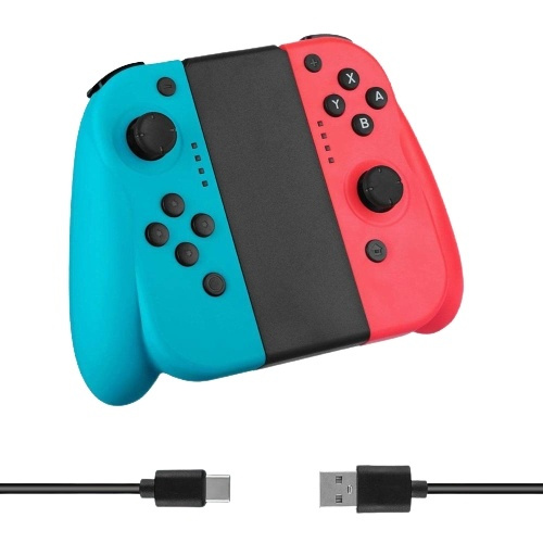 Gamepad for Nintendo Switch, Red/Blue in the group HOME ELECTRONICS / Game consoles & Accessories / Nintendo Switch / Accessories at TP E-commerce Nordic AB (38-82953)