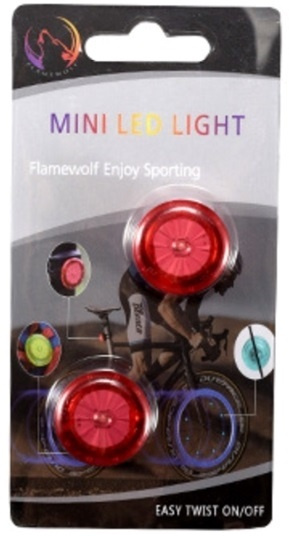 Bicycle wheel lighting, Red in the group Sport, leisure & Hobby / Sports equipment / Bicycle accessories / Bicycle lighting at TP E-commerce Nordic AB (38-82965)