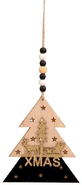 Christmas decoration in wood, Christmas tree in the group HOME, HOUSEHOLD & GARDEN / Interior / Christmas decorations at TP E-commerce Nordic AB (38-83030)