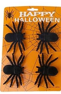 Luminous spider, 11.5x7 cm, 4 pcs in the group HOME, HOUSEHOLD & GARDEN / Interior / Halloween at TP E-commerce Nordic AB (38-83059)