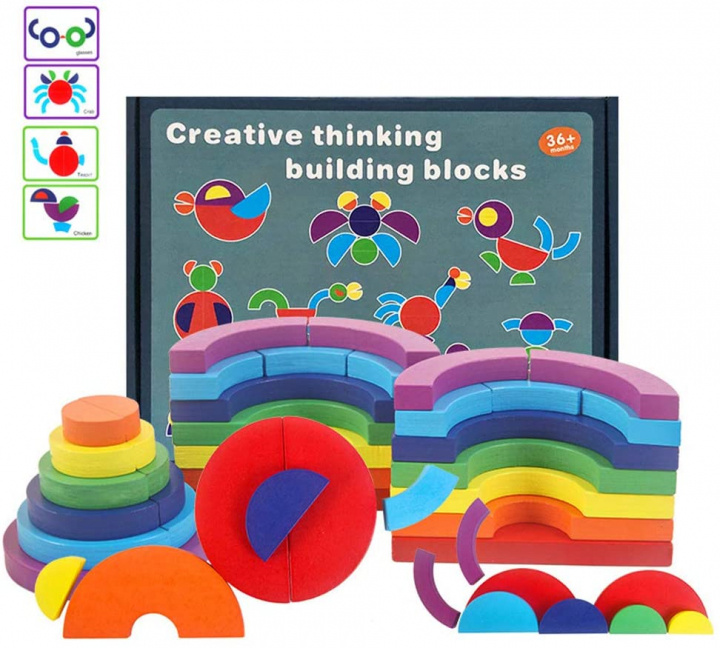 Educational pattern puzzle for children in the group TOYS, KIDS & BABY PRODUCTS / Toys / Building toys / Toy blocks at TP E-commerce Nordic AB (38-83070)
