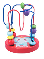 Fun beaded toy, Elephant in the group TOYS, KIDS & BABY PRODUCTS / Baby toys / Activity toys at TP E-commerce Nordic AB (38-83071)
