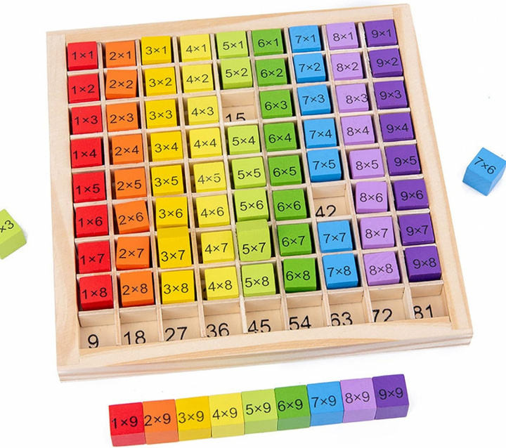 Educational multiplication table in wood in the group TOYS, KIDS & BABY PRODUCTS / Toys / Draw & Count at TP E-commerce Nordic AB (38-83076)