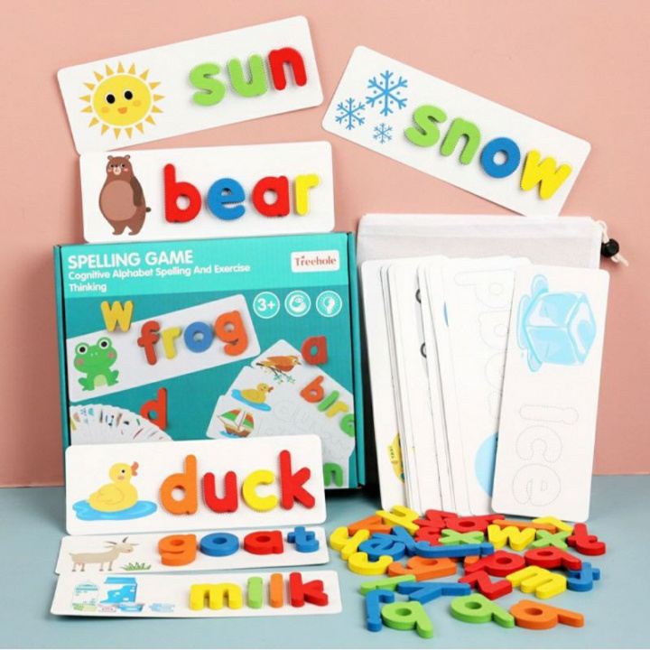 Learn English - spelling game for children in the group TOYS, KIDS & BABY PRODUCTS / Toys / Draw & Count at TP E-commerce Nordic AB (38-83078)