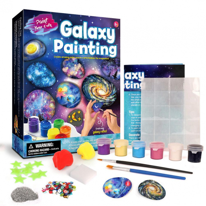 Paint your own galaxies - on rocks! in the group TOYS, KIDS & BABY PRODUCTS / Toys / Crafts at TP E-commerce Nordic AB (38-83079)
