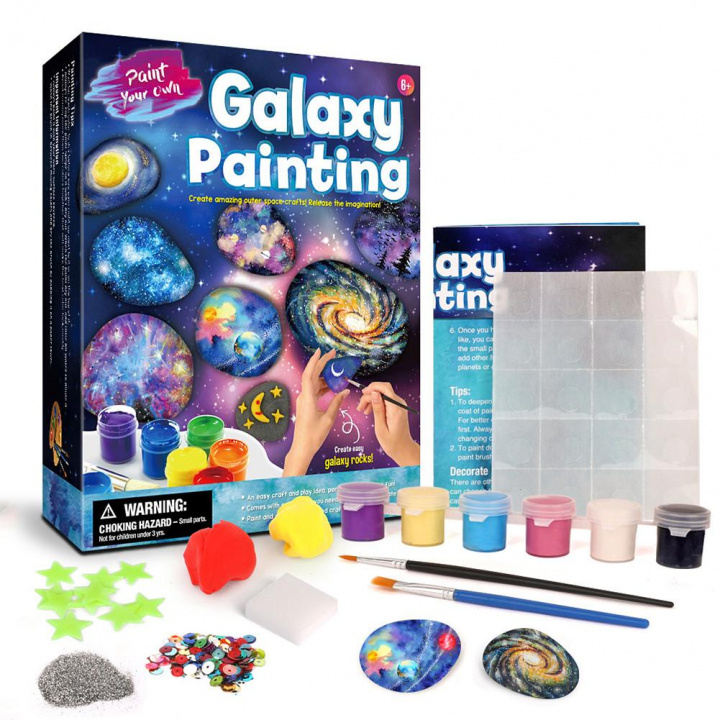 Paint your own galaxies - on rocks! in the group TOYS, KIDS & BABY PRODUCTS / Toys / Crafts at TP E-commerce Nordic AB (38-83079)