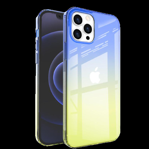 Slim TPU case for iPhone 13, Blue/Yellow in the group SMARTPHONE & TABLETS / Phone cases / Apple / iPhone 13 / Cases at TP E-commerce Nordic AB (38-83139)