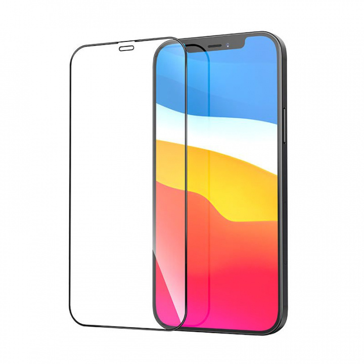 9H tempered glass screen protector for iPhone 13 Mini, Black in the group SMARTPHONE & TABLETS / Phone cases / Apple / iPhone 13 Mini / Screen Protectors at TP E-commerce Nordic AB (38-83157)