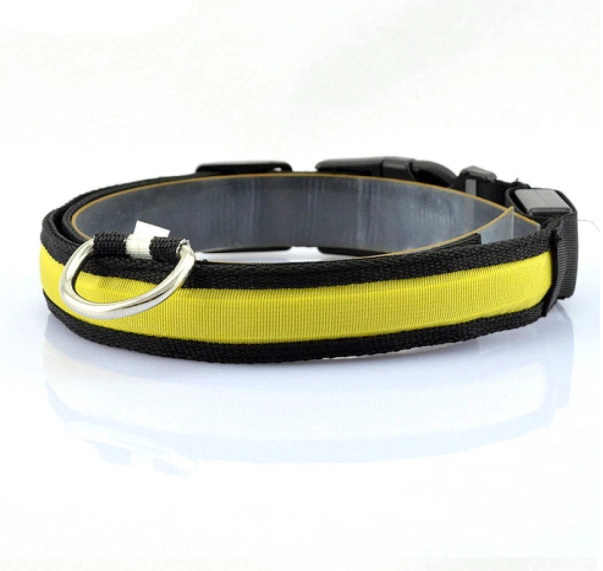 Glowing LED collar - yellow in the group HOME, HOUSEHOLD & GARDEN / Pet Accessories / Dog at TP E-commerce Nordic AB (38-83176)