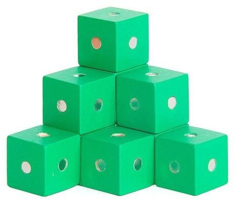 Magnetic building blocks, Green in the group TOYS, KIDS & BABY PRODUCTS / Toys / Building toys / Toy blocks at TP E-commerce Nordic AB (38-83249)