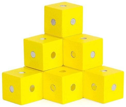 Magnetic building blocks, Yellow in the group TOYS, KIDS & BABY PRODUCTS / Toys / Building toys / Toy blocks at TP E-commerce Nordic AB (38-83250)